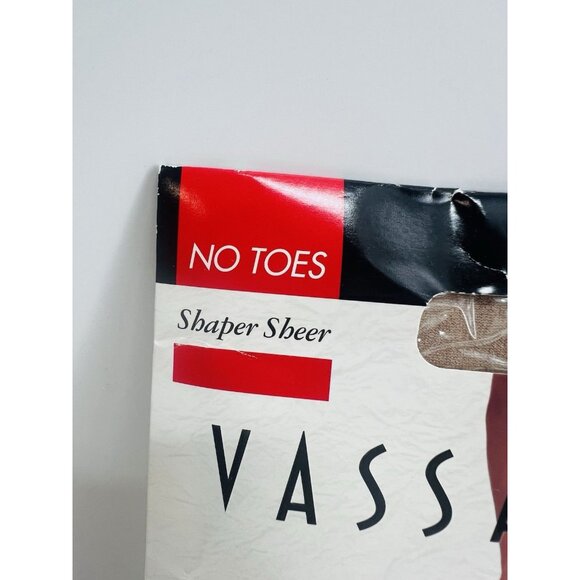 Vassarette Body Curves Shaper Sheer No Toes Nude Long 3340 Lycra VTG Pantyhose - Picture 3 of 8